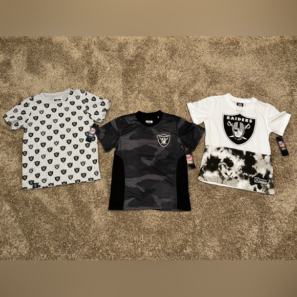 NWT NFL LAS VEGAS RAIDERS JERSEY/TEE BUNDLE - Picture 2 of 8